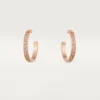 Boucles d&rsquo;oreilles Love – Or rose, diamant – Cartier