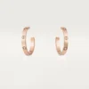 Boucles d&rsquo;oreilles Love – Or rose, diamant – Cartier