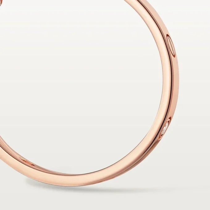 Boucles d&rsquo;oreilles Love – Or rose, diamant – Cartier