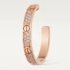 Boucles d&rsquo;oreilles Love – Or rose, diamant – Cartier
