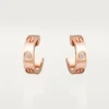 Boucles d&rsquo;oreilles Love – Or rose, diamants – Cartier