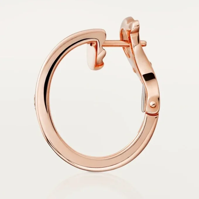Boucles d&rsquo;oreilles Love – Or rose, diamants – Cartier