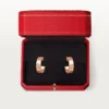 Boucles d&rsquo;oreilles Love – Or rose, diamants – Cartier