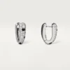 Boucles d&rsquo;oreilles Panthere Diamond Small Hoop, or blanc | Cartier US
