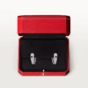 Boucles d&rsquo;oreilles Panthere Diamond Small Hoop, or blanc | Cartier US