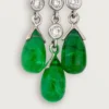 Boucles d&rsquo;oreilles Panthère de Cartier – Or blanc, émeraudes, onyx, diamants – Cartier