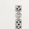 Boucles d&rsquo;oreilles Panthère de Cartier – Or blanc, émeraudes, onyx, diamants – Cartier