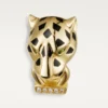 Boucles d&rsquo;oreilles Panthère de Cartier – Or jaune, laque, diamants, grenats tsavorites, onyx – Cartier