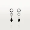 Boucles d&rsquo;oreilles Panthère de Cartier, pavées