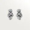 Boucles d&rsquo;oreilles Panthère de Cartier, pavées