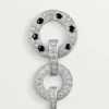 Boucles d&rsquo;oreilles Panthère de Cartier, pavées