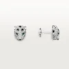 Boucles d&rsquo;oreilles Panthère de Cartier, pavées