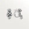 Boucles d&rsquo;oreilles Panthère de Cartier, pavées