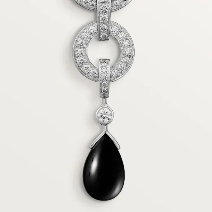 Boucles d&rsquo;oreilles Panthère de Cartier, pavées