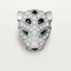 Boucles d&rsquo;oreilles Panthère de Cartier, pavées