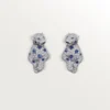 Boucles d&rsquo;oreilles Panthère de Cartier, saphirs, pavées