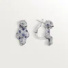 Boucles d&rsquo;oreilles Panthère de Cartier, saphirs, pavées