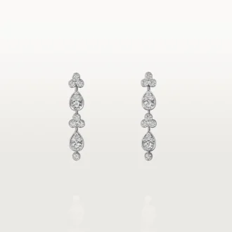Boucles d&rsquo;oreilles Pluie de Cartier – Or blanc, diamants – Cartier