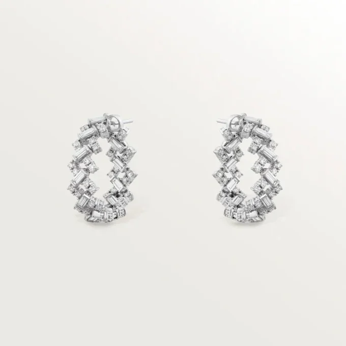 Boucles d&rsquo;oreilles Reflection De Cartier, diamants