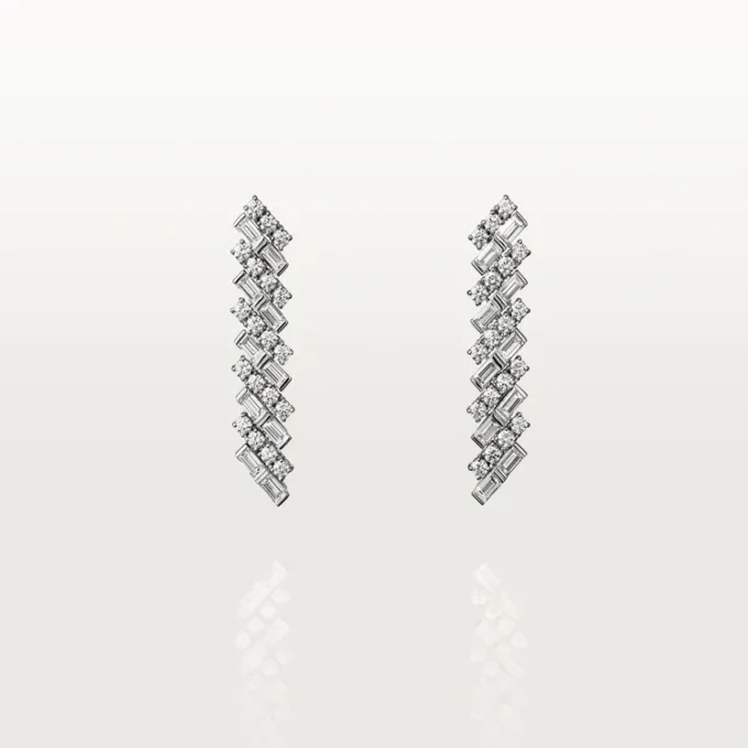 Boucles d&rsquo;oreilles Reflection De Cartier, diamants