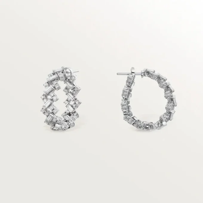 Boucles d&rsquo;oreilles Reflection De Cartier, diamants