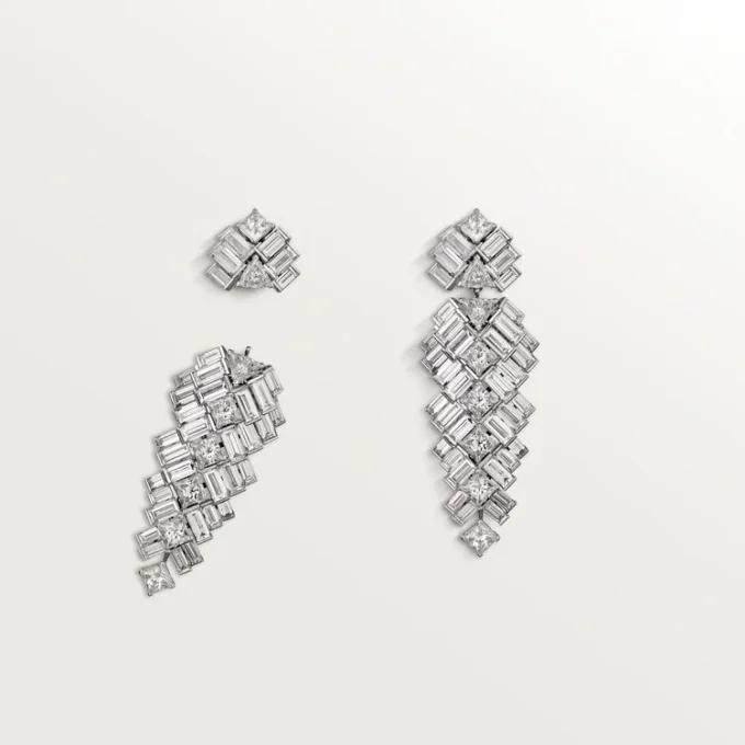 Boucles d&rsquo;oreilles Reflection De Cartier, diamants