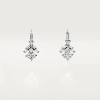 Boucles d&rsquo;oreilles Reflection De Cartier – Or blanc, diamants – Cartier