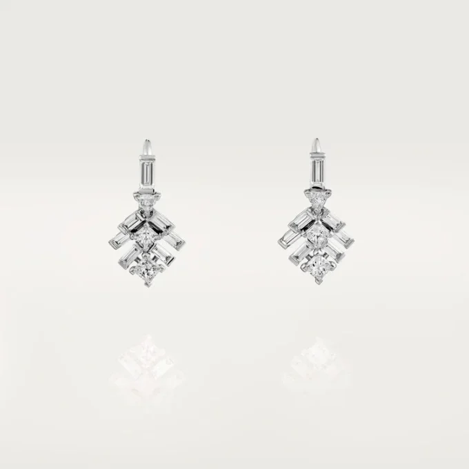 Boucles d&rsquo;oreilles Reflection De Cartier – Or blanc, diamants – Cartier