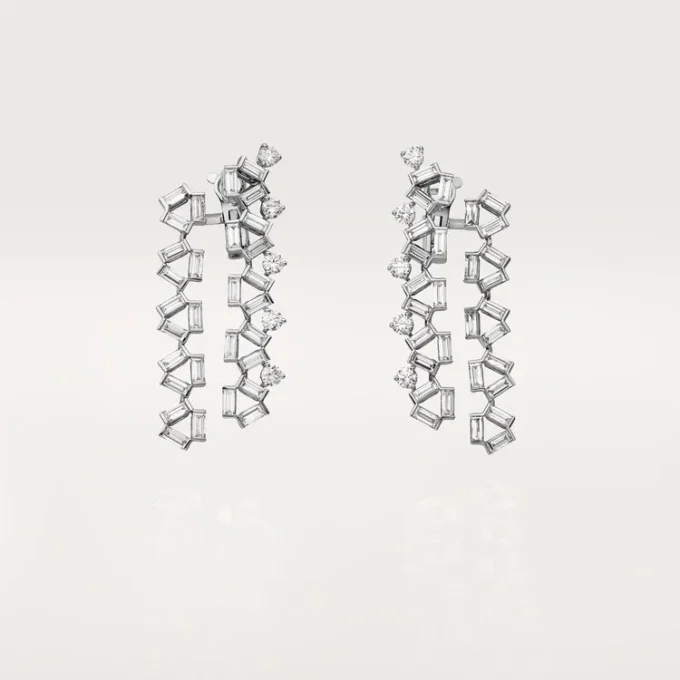 Boucles d&rsquo;oreilles Reflection De Cartier – Or blanc, diamants – Cartier