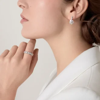 Boucles d&rsquo;oreilles Reflection De Cartier – Or blanc, diamants – Cartier