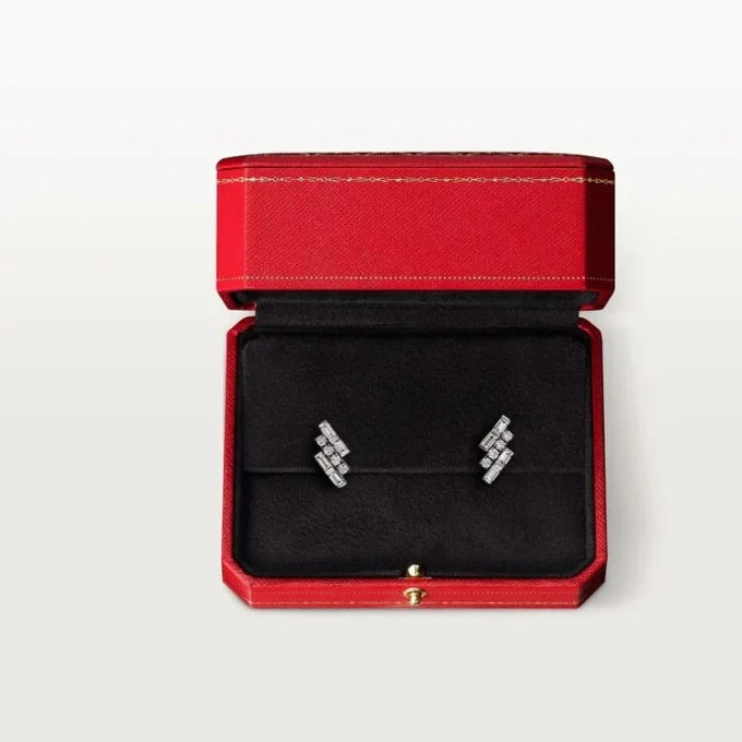 Boucles d&rsquo;oreilles Reflection De Cartier – Or blanc, diamants – Cartier