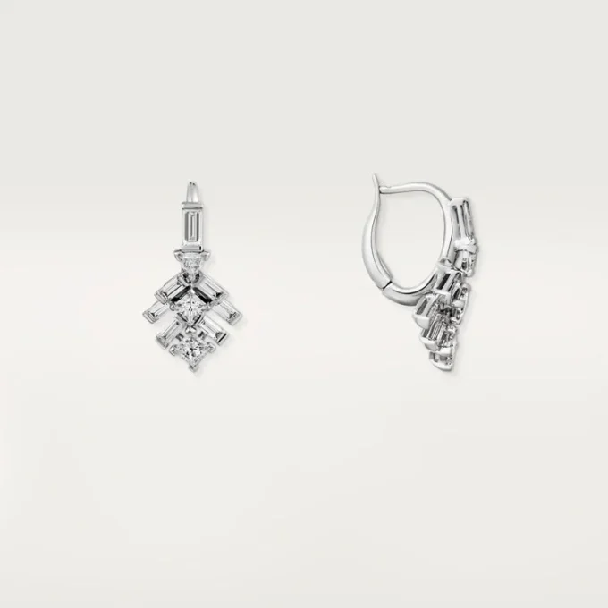 Boucles d&rsquo;oreilles Reflection De Cartier – Or blanc, diamants – Cartier
