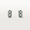 Boucles d&rsquo;oreilles [Sur]Naturel – Or blanc, émeraudes, onyx, diamants – Cartier