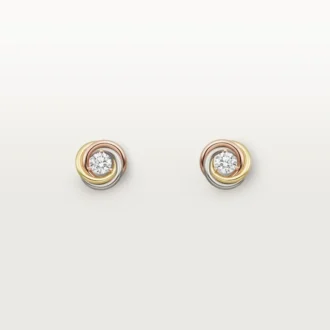 Boucles d&rsquo;oreilles Trinity, 2 diamants