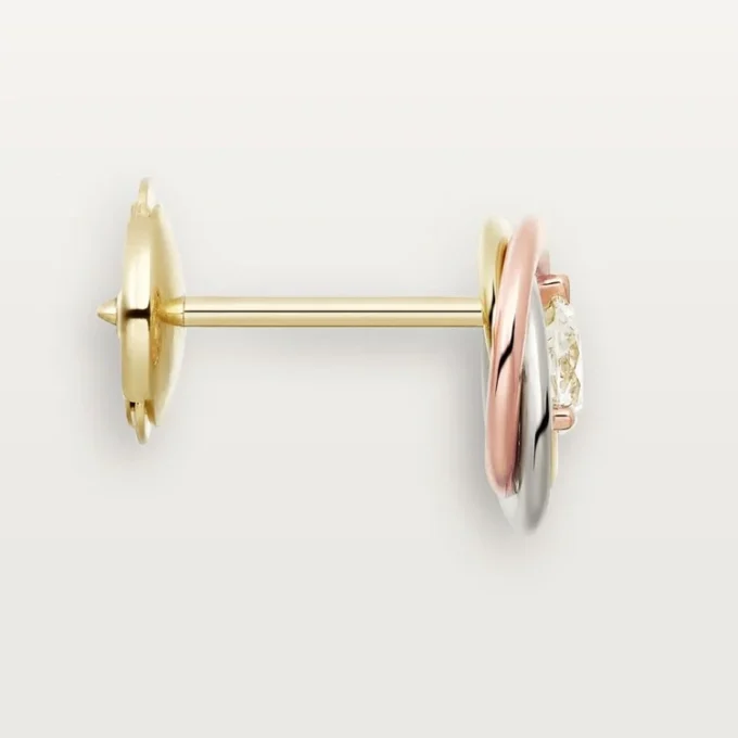 Boucles d&rsquo;oreilles Trinity, 2 diamants