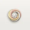 Boucles d&rsquo;oreilles Trinity, 2 diamants