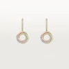 Boucles d&rsquo;oreilles Trinity, demi-sertissage