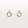 Boucles d&rsquo;oreilles Trinity, diamants taille brillant