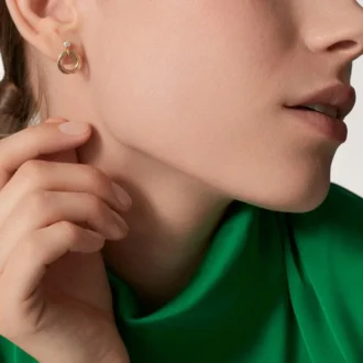 Boucles d&rsquo;oreilles Trinity, diamants taille brillant