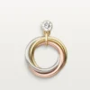 Boucles d&rsquo;oreilles Trinity, diamants taille brillant