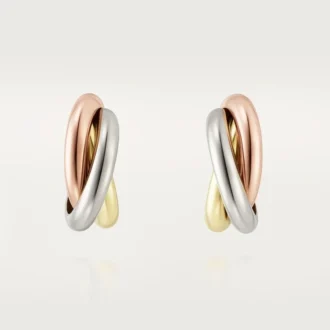 Boucles d&rsquo;oreilles Trinity en or tricolore | Cartier US