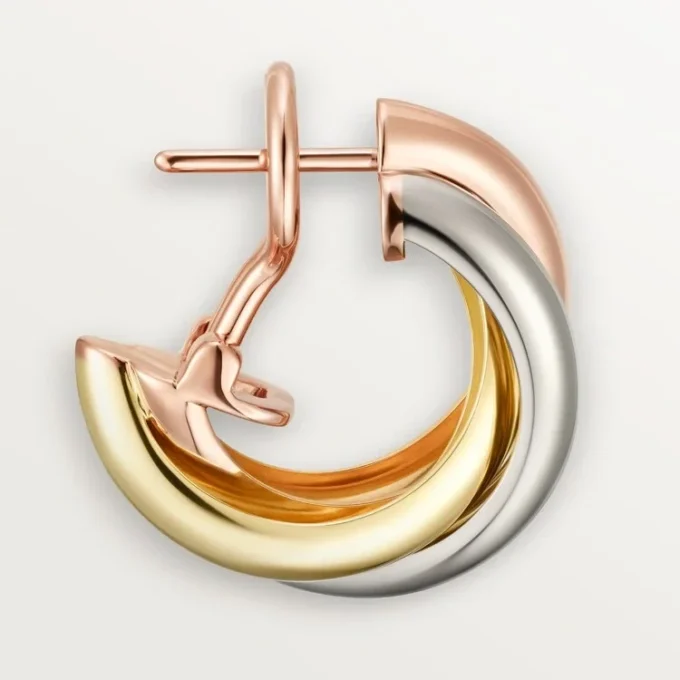Boucles d&rsquo;oreilles Trinity en or tricolore | Cartier US
