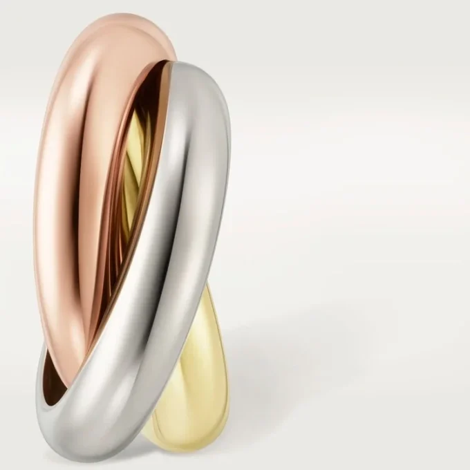 Boucles d&rsquo;oreilles Trinity en or tricolore | Cartier US