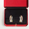 Boucles d&rsquo;oreilles Trinity en or tricolore | Cartier US