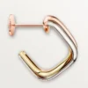 Boucles d’oreilles Trinity, forme coussin