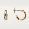 Boucles d&rsquo;oreilles Trinity – Or blanc, or jaune, or rose – Cartier