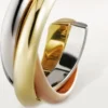 Boucles d&rsquo;oreilles Trinity – Or blanc, or jaune, or rose – Cartier