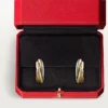 Boucles d&rsquo;oreilles Trinity – Or blanc, or jaune, or rose – Cartier