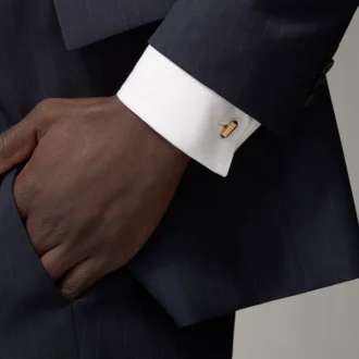 Boutons de manchette avec motif de ressort