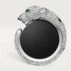 Boutons de manchette Panthere De Cartier – Or blanc rhodié, diamants, émeraudes, onyx – Cartier Boutons de manchette Panthere De Cartier – Or blanc rhodié, diamants, émeraudes, onyx – Cartier
